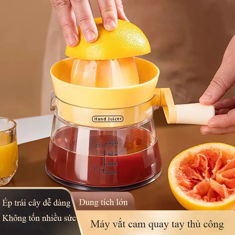 Máy ép trái cây quay tay Regoo dùng trong gia đình, phù hợp ép cam và trái cây mọng nước RG2034