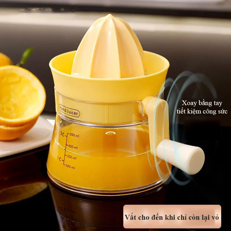 Máy ép trái cây quay tay Regoo dùng trong gia đình, phù hợp ép cam và trái cây mọng nước RG2034