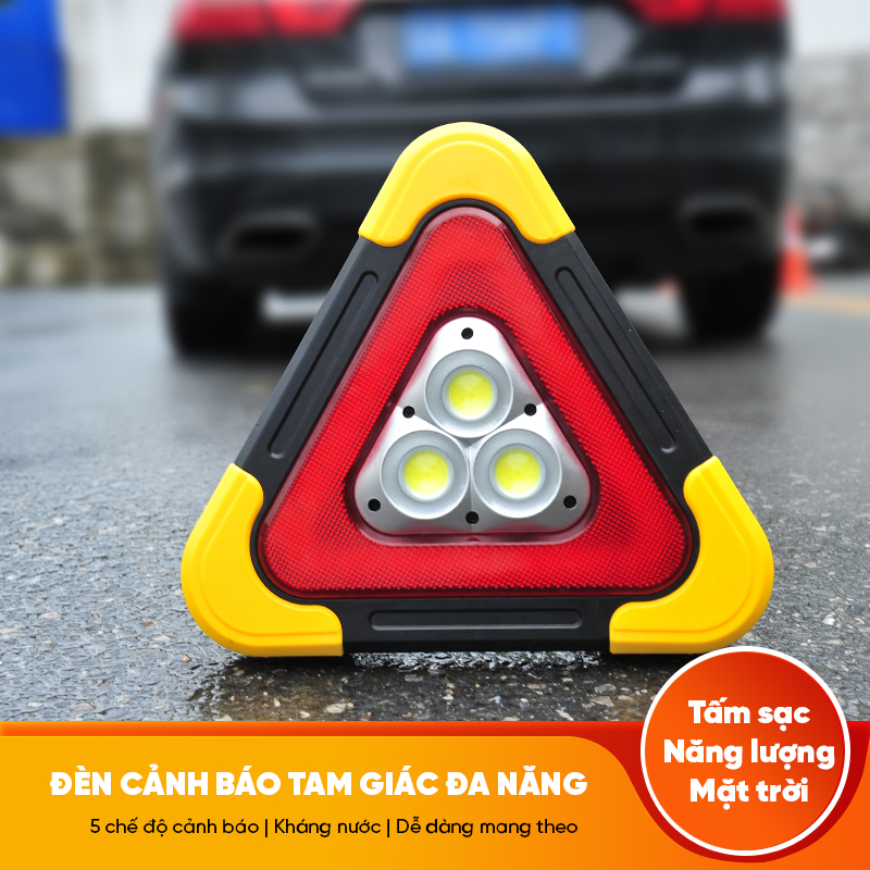 Đèn cảnh báo SOS Regoo 931, 33 LED đỏ, tầm nhìn 200m, có bản pin AA và pin sạc NLMT