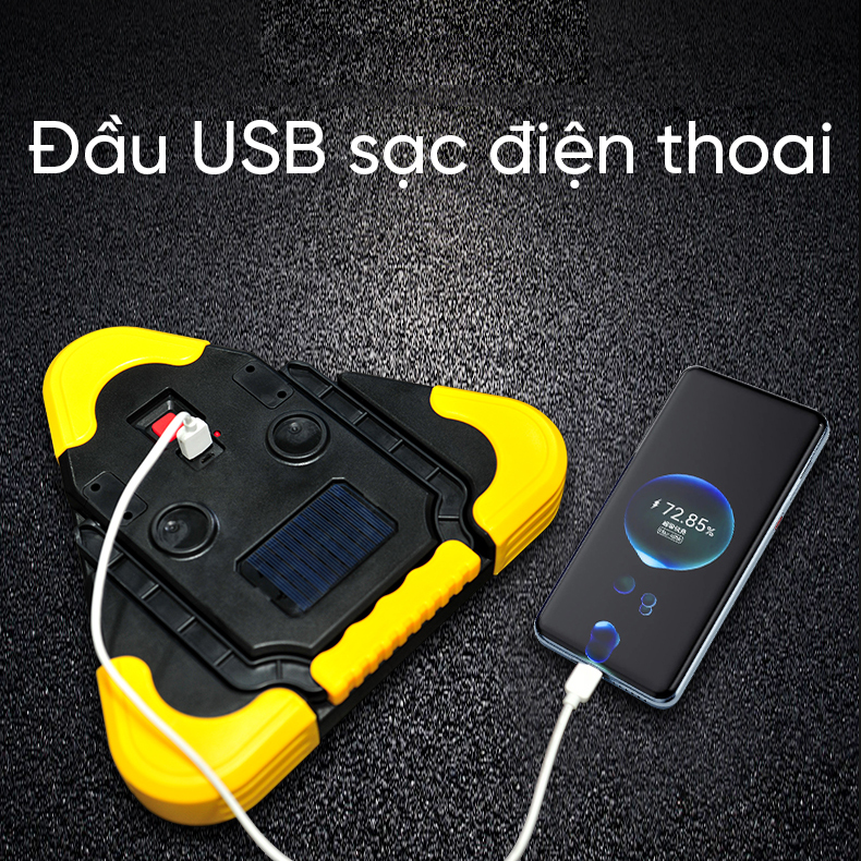 Đèn cảnh báo SOS Regoo 931, 33 LED đỏ, tầm nhìn 200m, có bản pin AA và pin sạc NLMT