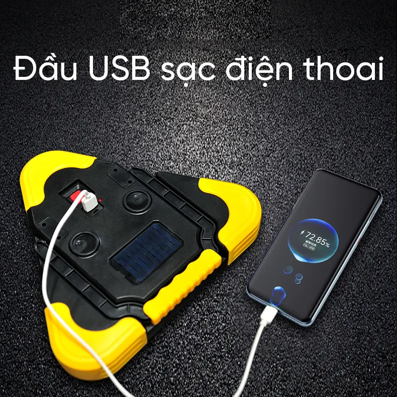 Đèn cảnh báo SOS Regoo 931, 33 LED đỏ, tầm nhìn 200m, có bản pin AA và pin sạc NLMT