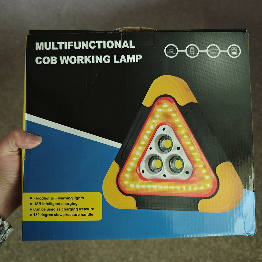 Đèn cảnh báo SOS Regoo 931, 33 LED đỏ, tầm nhìn 200m, có bản pin AA và pin sạc NLMT