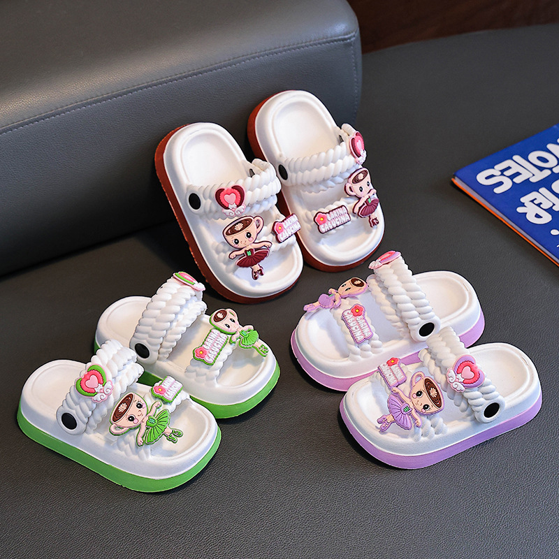 Dép trẻ em Regoo RG1631 phong cách ballerina, EVA nhẹ chân, đế chống trơn