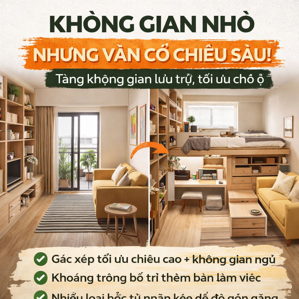 Không gian nhỏ nhưng vẫn có chiều sâu: 7 cách làm nhà gọn mà không lạnh, không phẳng