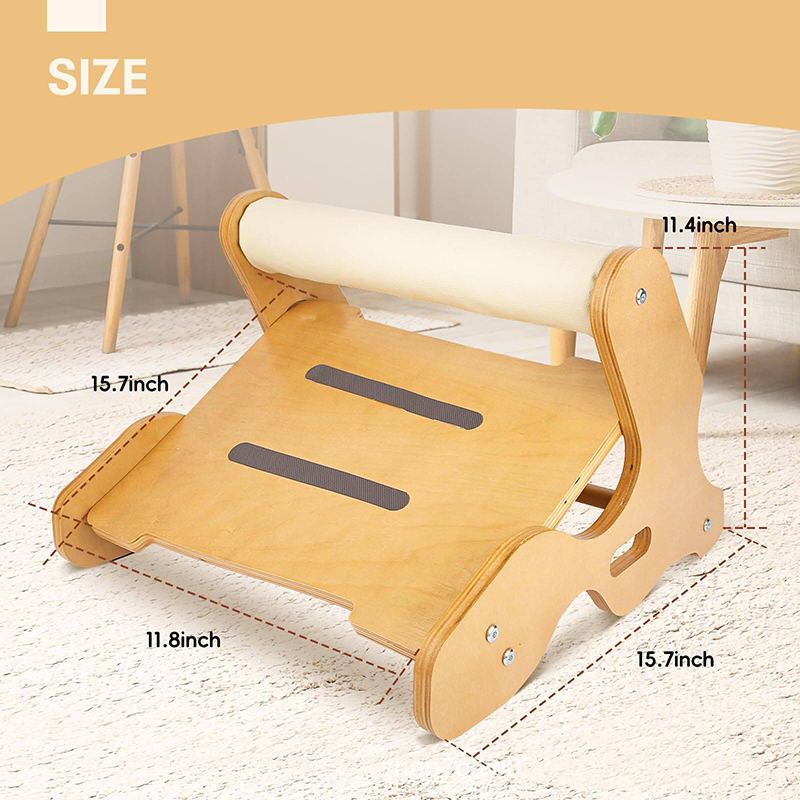 Bệ gác chân gỗ Regoo RG3134 chỉnh 3 góc 0-15-24 độ, đế chống trượt, đặt dưới bàn làm việc hoặc sofa