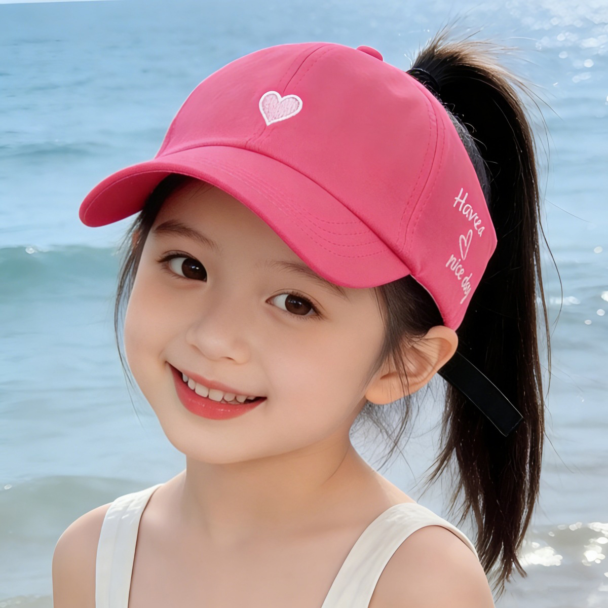 Mũ lưỡi trai mẹ và bé Regoo RG1643, vải cotton có chỉnh size, có size cho bé và cho mẹ