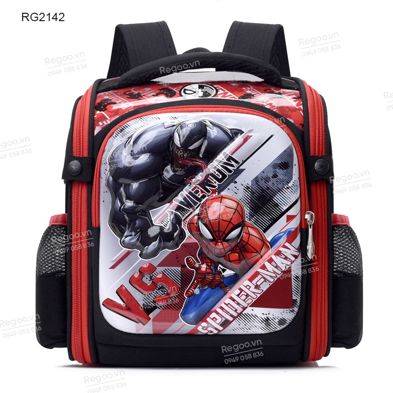 Balo chống gù mầm non Regoo vải Oxford cao cấp chống thấm RG2142, cặp sách trẻ em trợ lực, balo đi học nhiều ngăn cho bé trai bé gái