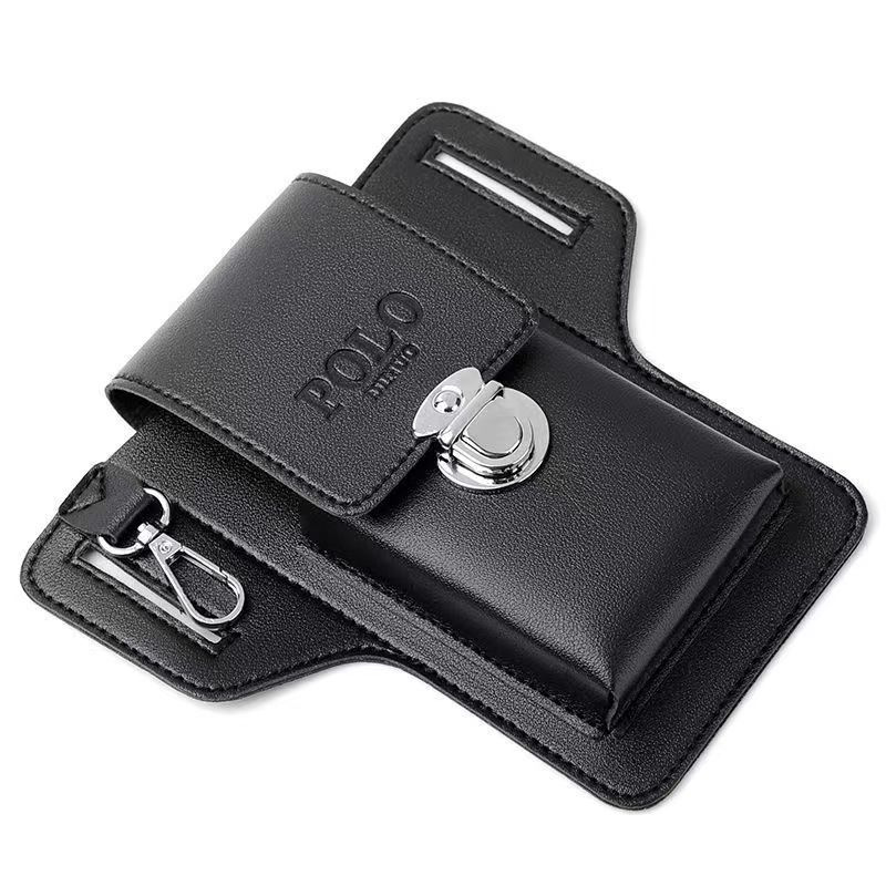 Túi đeo thắt lưng nam Regoo RG2132 chất liệu PU, dáng đứng gọn, đựng điện thoại và đồ nhỏ