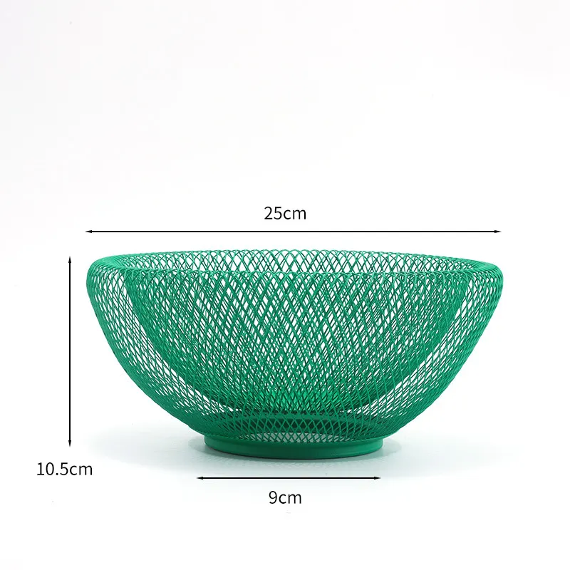 Giỏ đựng trái cây Regoo RG541, lưới sắt Bắc Âu cỡ trung, dùng decor bàn bếp và phòng khách