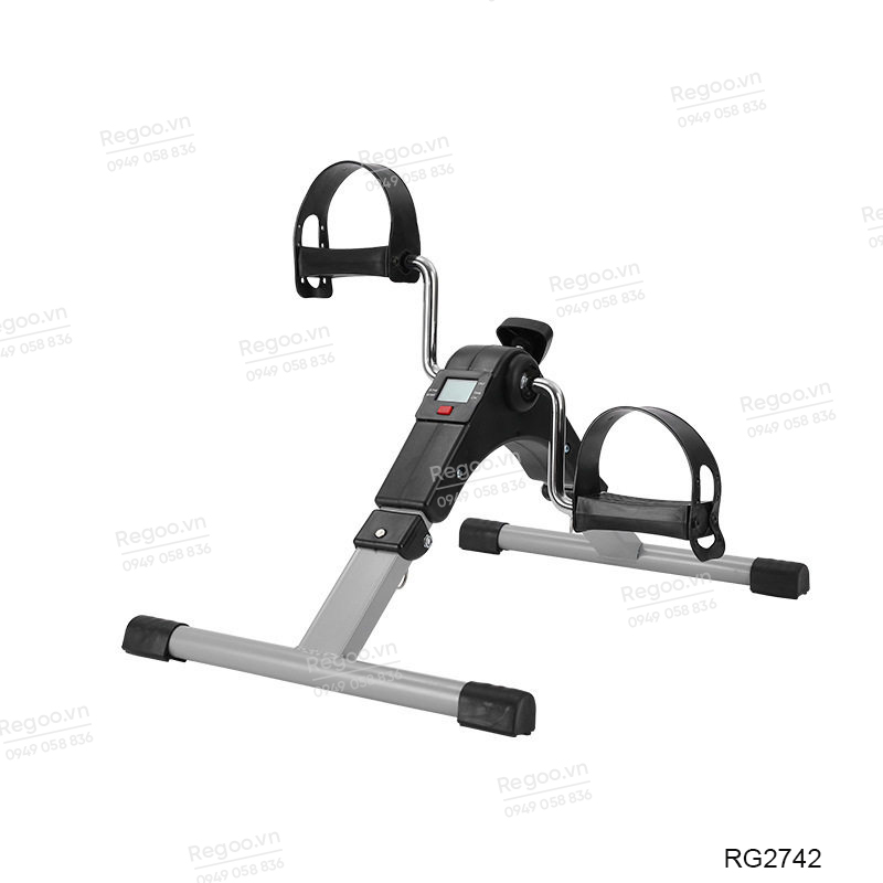 Xe đạp tập thể dục để dưới bàn làm việc, dụng cụ tập chân, có thể gập lại, thiết bị tập thể dục và đốt mỡ mini tiết kiệm không gian