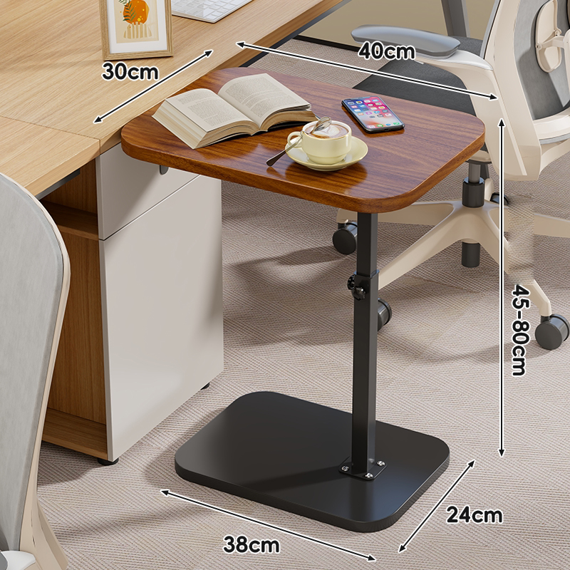 Bàn phụ nâng hạ evesigar / It's Home, chỉnh cao 45-80cm, chân chữ L, kê laptop và làm việc