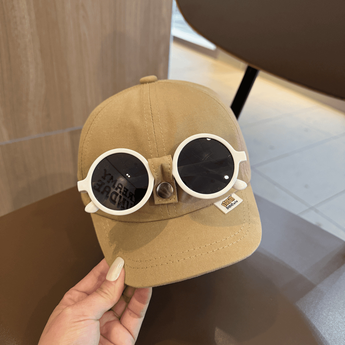 Mũ lưỡi trai trẻ em RG1641 kèm kính tháo rời cho bé 8 tháng đến 4 tuổi, nón bé trai bé gái chống nắng phong cách Hàn Quốc