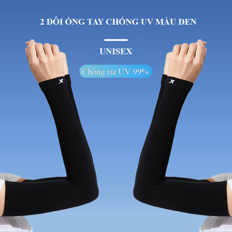 Ống tay chống nắng RG643 UPF50+ freesize, vải lụa băng mát co giãn, che phủ tay khi đi ngoài trời