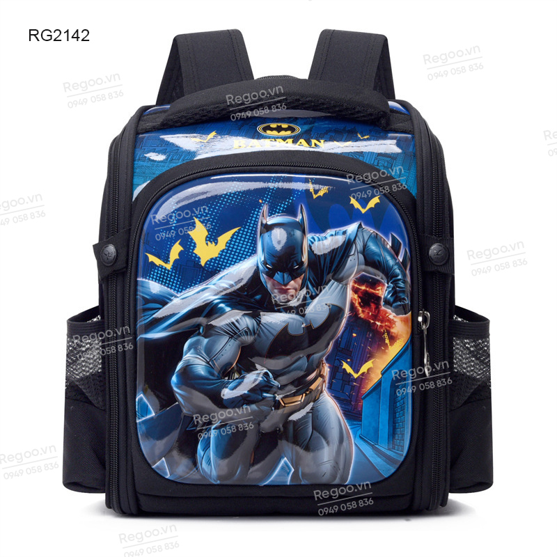 Balo chống gù mầm non Regoo vải Oxford cao cấp chống thấm RG2142, cặp sách trẻ em trợ lực, balo đi học nhiều ngăn cho bé trai bé gái