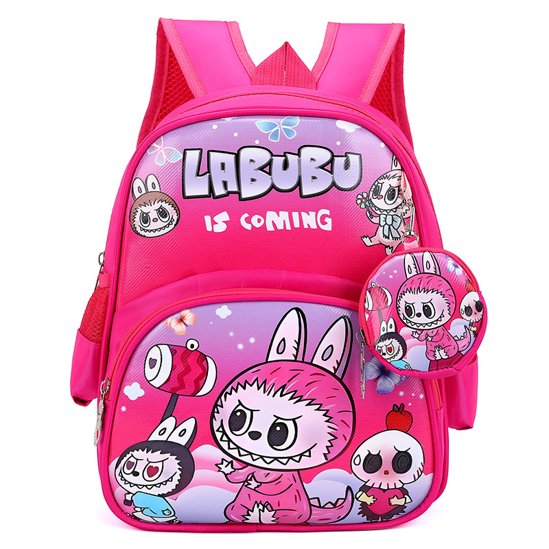 Balo trẻ em Labubu Regoo RG2043, form hai quai gọn nhẹ, nhiều màu nổi cho bé mầm non