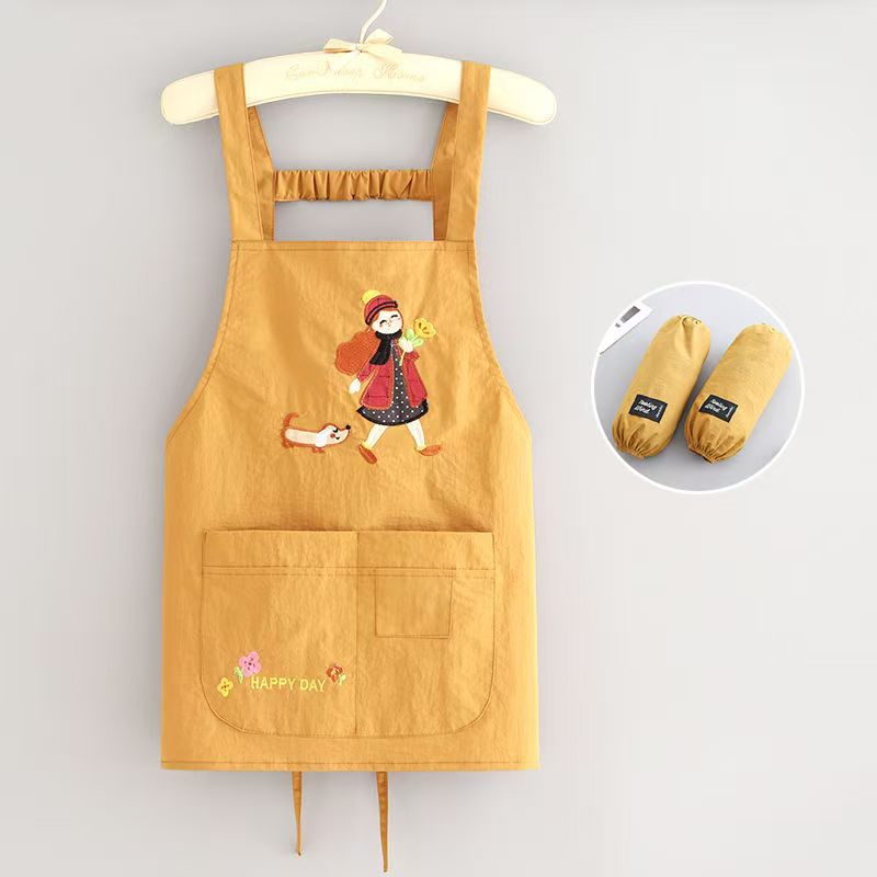 Tạp dề chống thấm Regoo RG1835 combo 2 chiếc, 1 dáng ngắn 54x68cm, 1 dáng dài 74x68cm, có túi trước tiện dùng