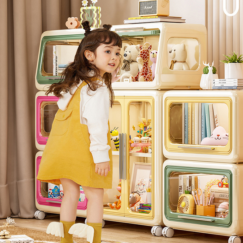 Tủ nhựa đa năng đựng đồ chơi, sách vở, đồ dùng và đồ ăn vặt cho bé - Tủ lắp ghép thông minh đa năng RG1231