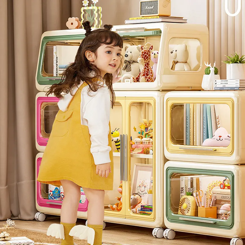 Tủ nhựa đa năng đựng đồ chơi, sách vở, đồ dùng và đồ ăn vặt cho bé - Tủ lắp ghép thông minh đa năng RG1231