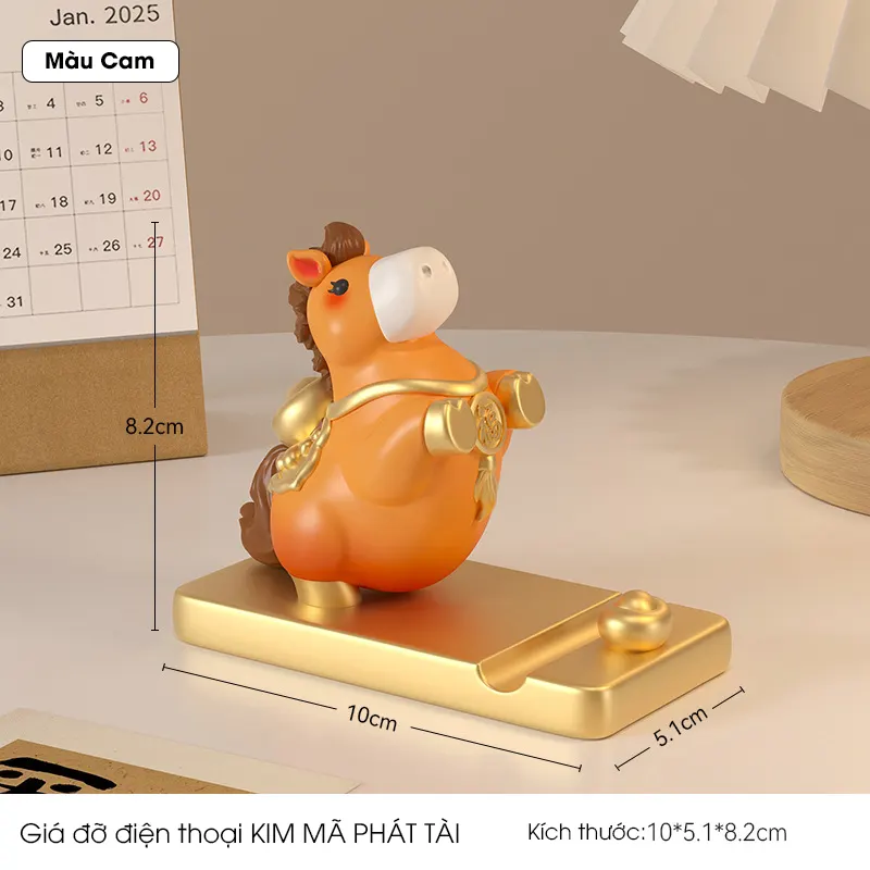 Kệ để điện thoại Regoo RG1333, resin 10 x 5,1 x 8,2 cm, decor bàn kiêm quà tặng