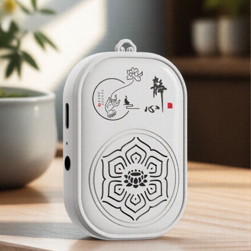 Máy nghe nhạc thiền mini đeo cổ, sẵn 46 bài, pin 300mAh, nghe khoảng 7 giờ