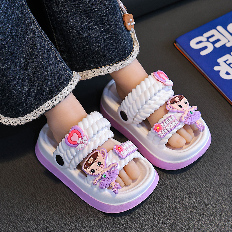 Dép trẻ em Regoo RG1631 phong cách ballerina, EVA nhẹ chân, đế chống trơn