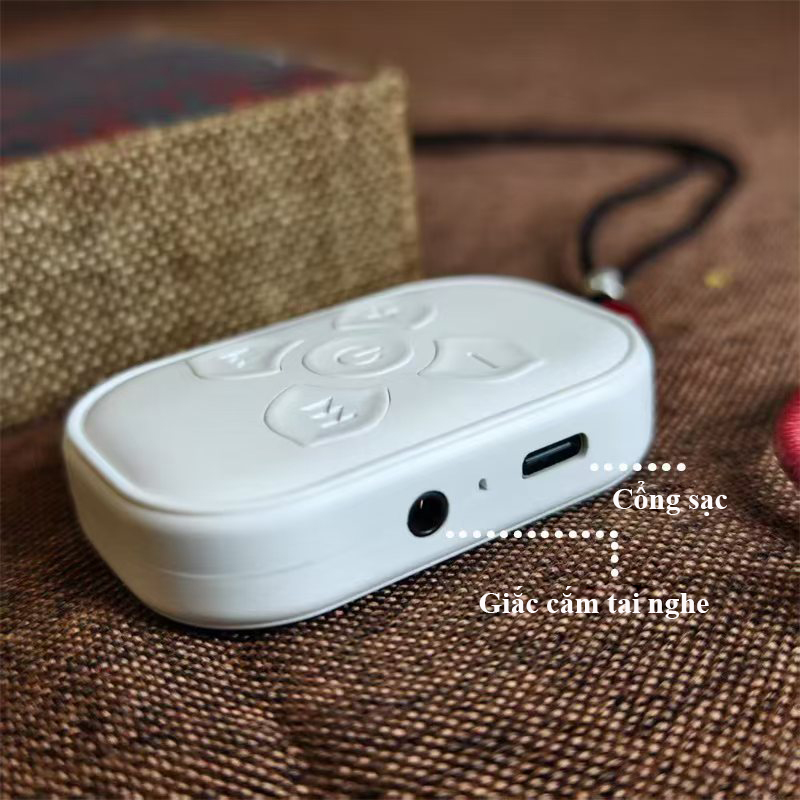 Máy nghe nhạc thiền mini đeo cổ, sẵn 46 bài, pin 300mAh, nghe khoảng 7 giờ