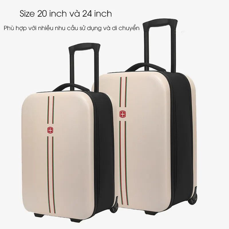 Vali du lịch gấp gọn phong cách tối giản phù hợp cho cả nam và nữ RG1435 - Vali gấp gọn 20 inch và 24 inch cao cấp