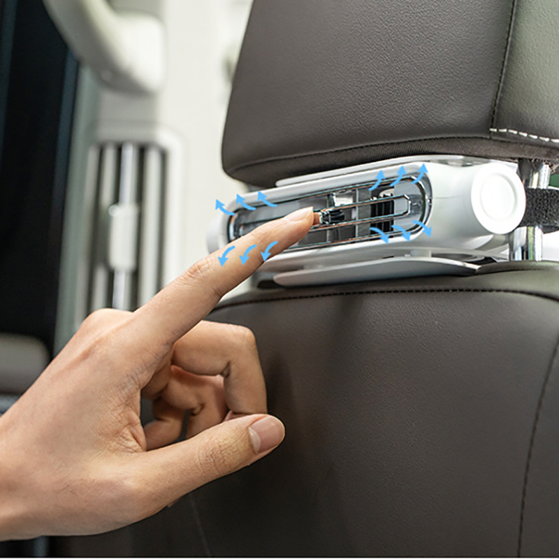 Quạt gắn ghế ô tô tích điện nâng cấp mới 2026, dùng cho ghế trước và ghế sau, có bản pin dự phòng 300mAh và bản cắm USB - Bảo hành 24 tháng