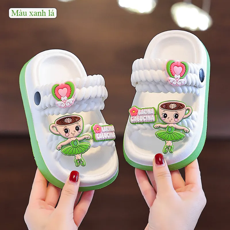 Dép trẻ em Regoo RG1631 phong cách ballerina, EVA nhẹ chân, đế chống trơn