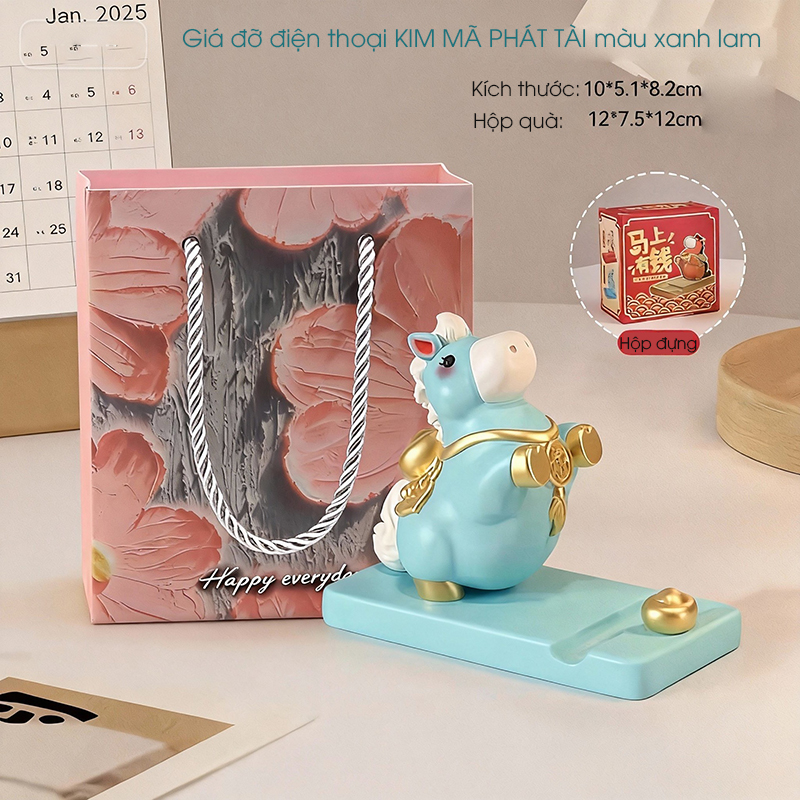 Kệ để điện thoại Regoo RG1333, resin 10 x 5,1 x 8,2 cm, decor bàn kiêm quà tặng