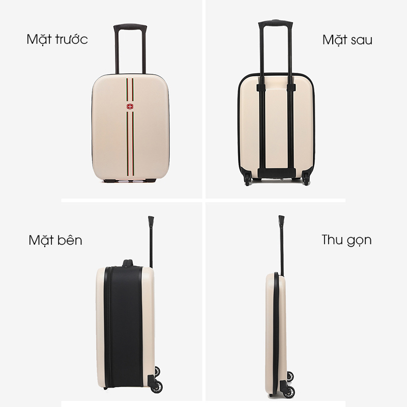 Vali du lịch gấp gọn phong cách tối giản phù hợp cho cả nam và nữ - Vali gấp gọn 20 inch và 24 inch cao cấp