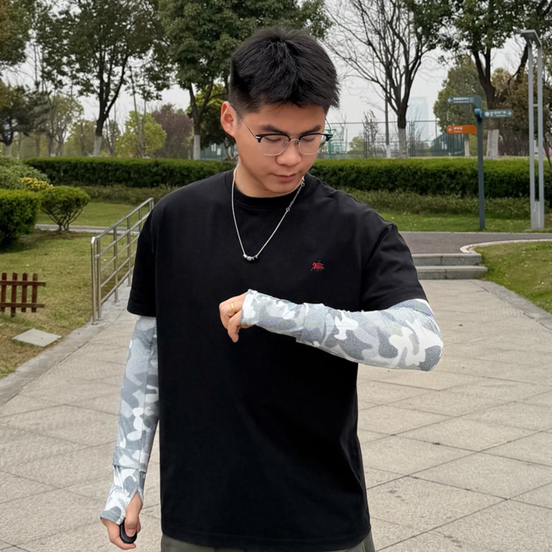 Ống tay chống nắng Regoo RG646 vải lạnh thoáng khí, dài từ 42 cm+, hỗ trợ che phủ tay khi đi ngoài trời