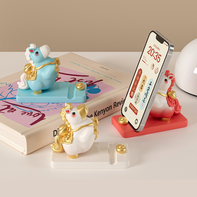 Kệ để điện thoại Regoo RG1333, resin 10 x 5,1 x 8,2 cm, decor bàn kiêm quà tặng