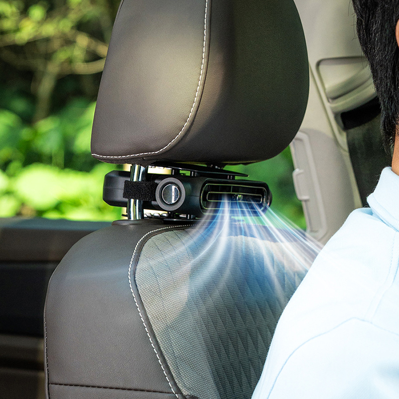 Quạt gắn ghế ô tô tích điện nâng cấp mới 2026, dùng cho ghế trước và ghế sau, có bản pin dự phòng 300mAh và bản cắm USB - Bảo hành 24 tháng