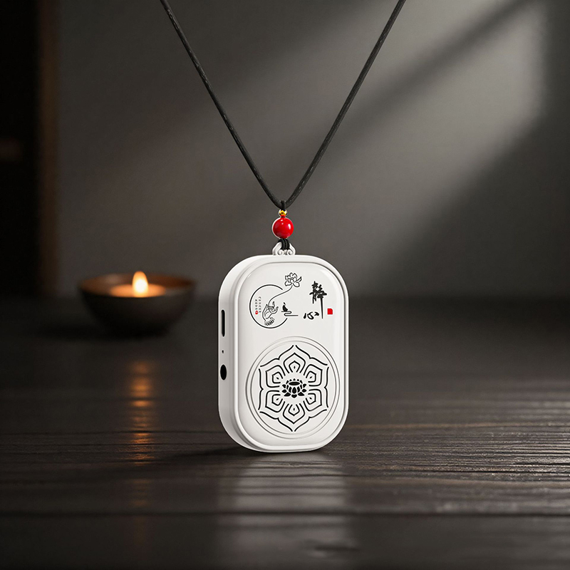 Máy nghe nhạc thiền mini đeo cổ, sẵn 46 bài, pin 300mAh, nghe khoảng 7 giờ