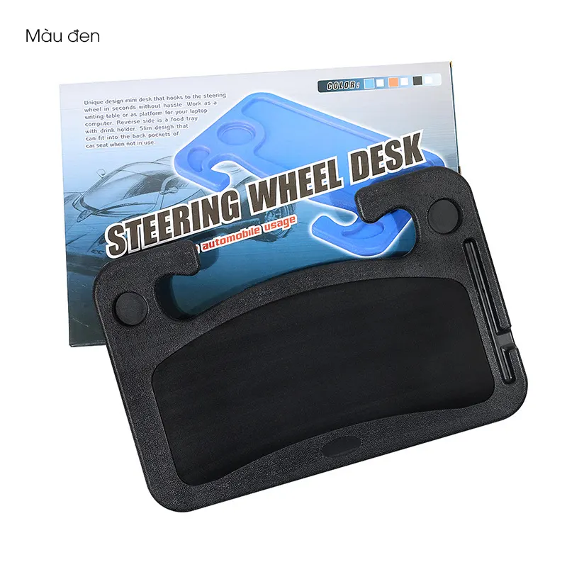 Khay đa năng gắn vô lăng ô tô RG1431, dùng làm bàn để laptop hoặc bàn ăn, bàn làm việc mini trong xe.