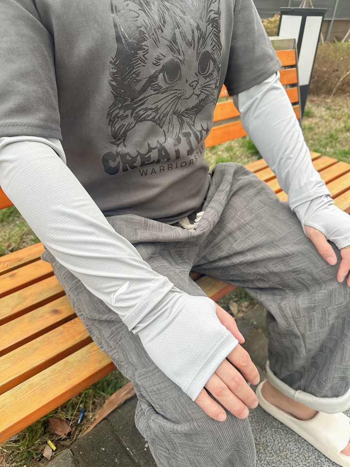 Ống tay chống nắng Regoo RG646 vải lạnh thoáng khí, dài từ 42 cm+, hỗ trợ che phủ tay khi đi ngoài trời