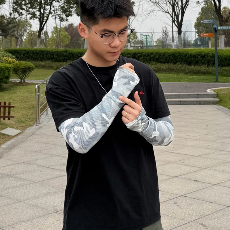 Ống tay chống nắng Regoo RG646 vải lạnh thoáng khí, dài từ 42 cm+, hỗ trợ che phủ tay khi đi ngoài trời