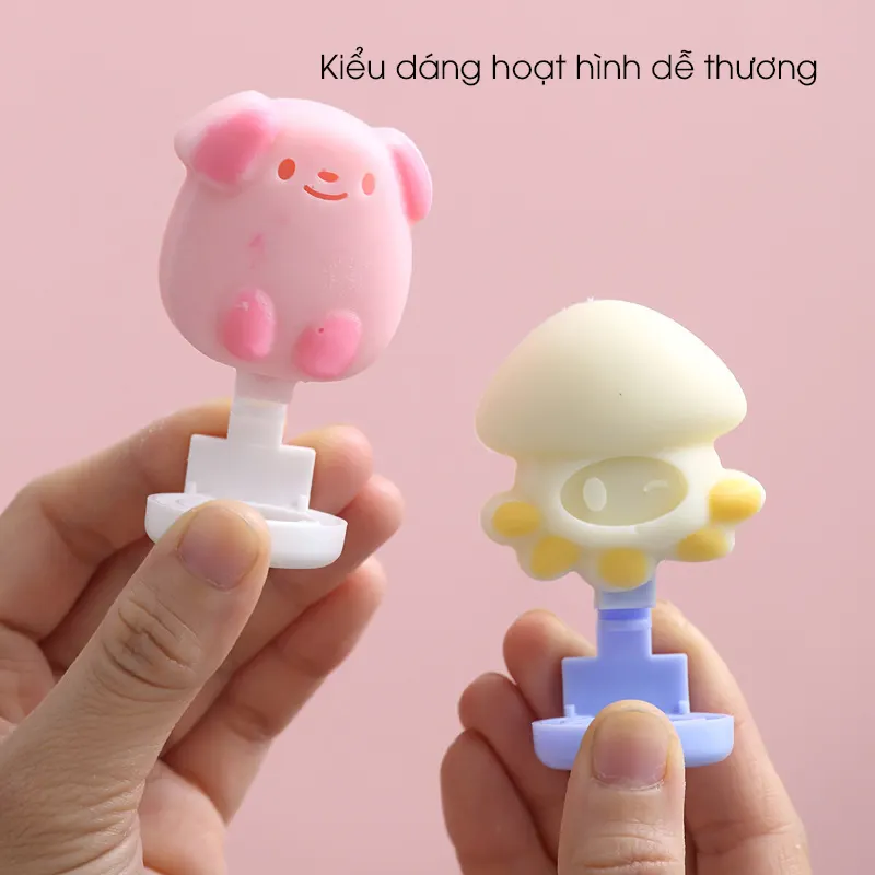 Khuôn làm kem đồ chơi cho bé hoạt hình dễ thương RG1436 - Khuôn làm thạch, làm kẹo kết hợp đồ chơi trẻ em.