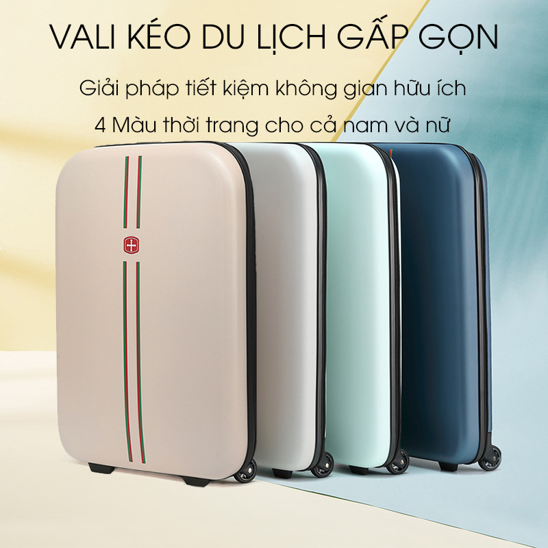 Vali du lịch gấp gọn phong cách tối giản phù hợp cho cả nam và nữ - Vali gấp gọn 20 inch và 24 inch cao cấp