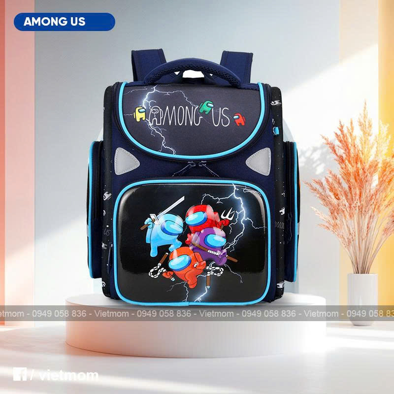 Balo chống gù tiểu học Regoo RG2042 - Balo chống gù tiểu học cho bé trai form cứng cáp loại 1 bền bỉ - Balo cho bé từ lớp 1 đến lớp 5 nhiều ngăn và chống nước