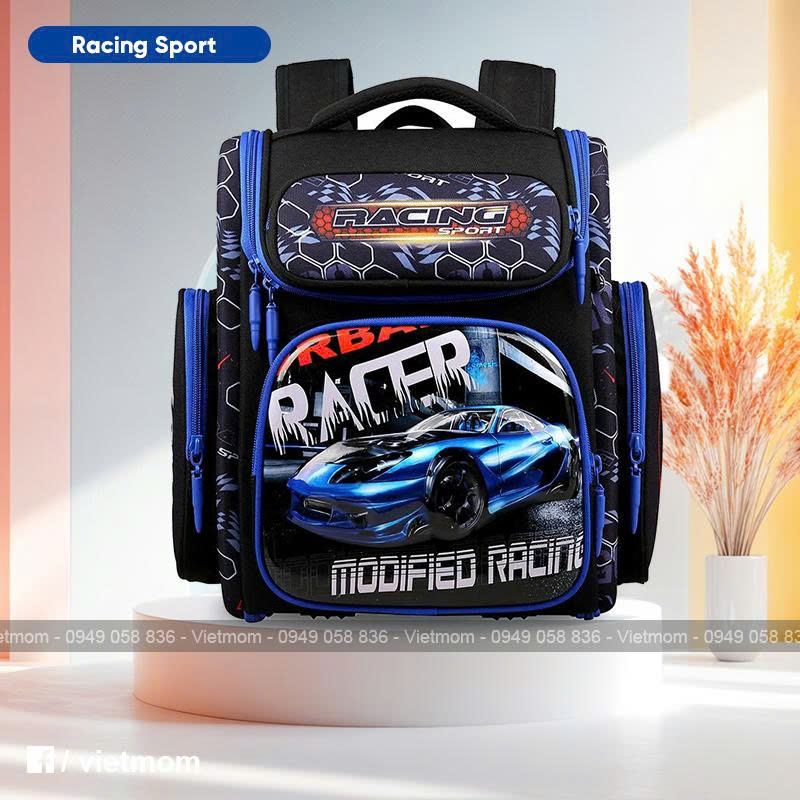 Balo chống gù tiểu học Regoo RG2042 - Balo chống gù tiểu học cho bé trai form cứng cáp loại 1 bền bỉ - Balo cho bé từ lớp 1 đến lớp 5 nhiều ngăn và chống nước