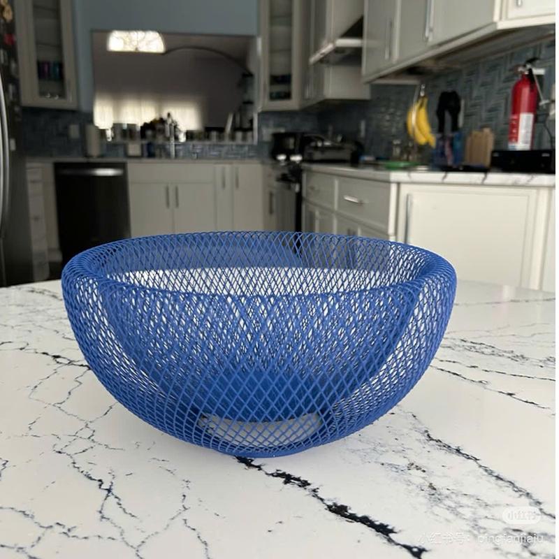 Giỏ đựng trái cây Regoo RG541, lưới sắt Bắc Âu cỡ trung, dùng decor bàn bếp và phòng khách